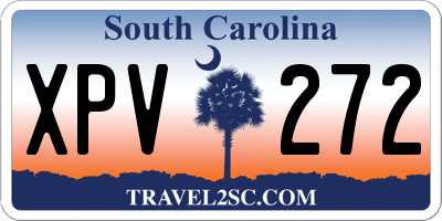SC license plate XPV272