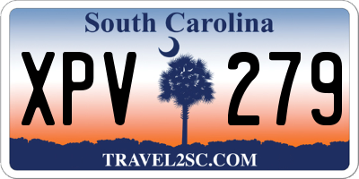 SC license plate XPV279