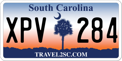 SC license plate XPV284