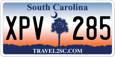 SC license plate XPV285