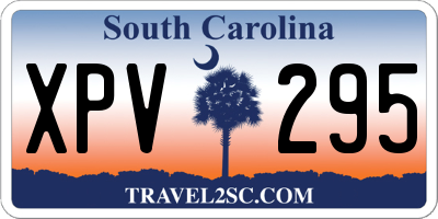 SC license plate XPV295
