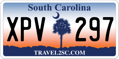 SC license plate XPV297