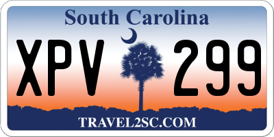 SC license plate XPV299