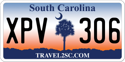SC license plate XPV306