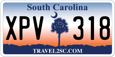 SC license plate XPV318