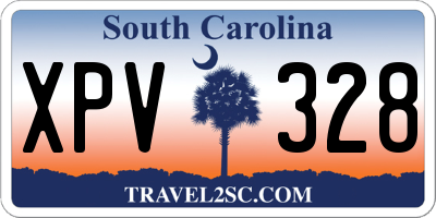 SC license plate XPV328