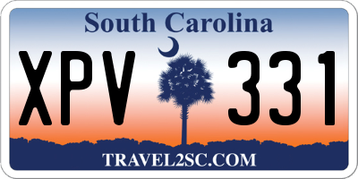 SC license plate XPV331