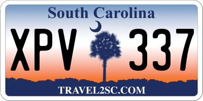 SC license plate XPV337