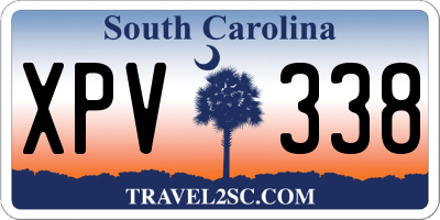 SC license plate XPV338