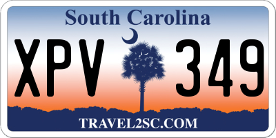 SC license plate XPV349