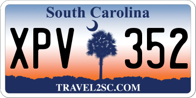 SC license plate XPV352
