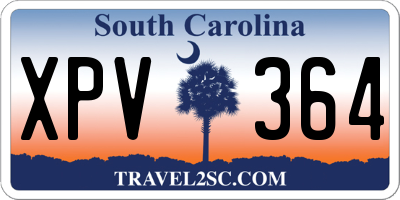 SC license plate XPV364