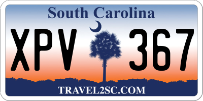 SC license plate XPV367