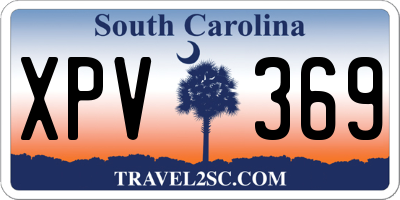 SC license plate XPV369