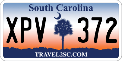 SC license plate XPV372