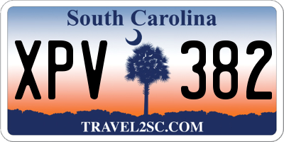 SC license plate XPV382