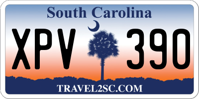 SC license plate XPV390