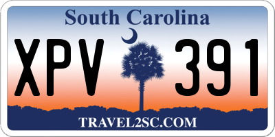 SC license plate XPV391