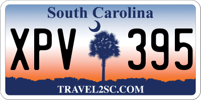 SC license plate XPV395
