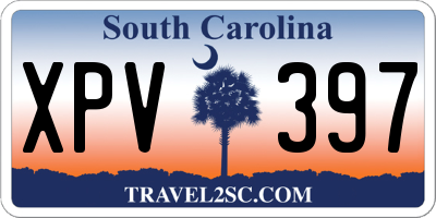 SC license plate XPV397