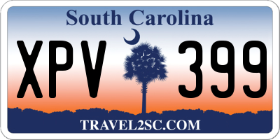 SC license plate XPV399