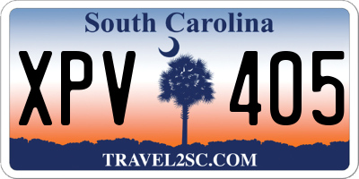 SC license plate XPV405