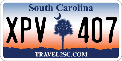 SC license plate XPV407