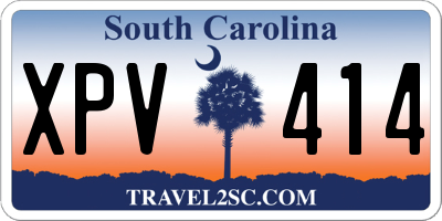 SC license plate XPV414