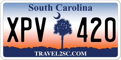 SC license plate XPV420