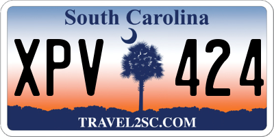 SC license plate XPV424