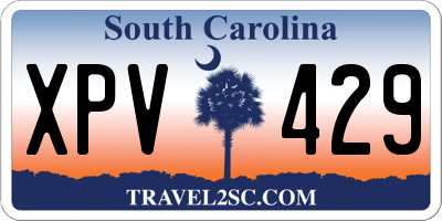 SC license plate XPV429