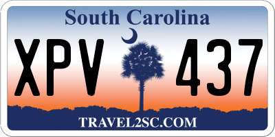 SC license plate XPV437