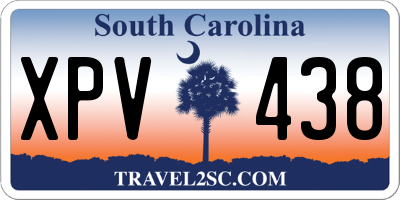 SC license plate XPV438