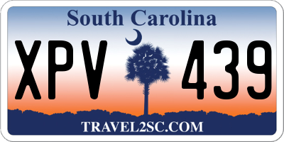 SC license plate XPV439