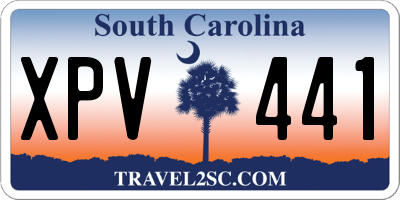 SC license plate XPV441