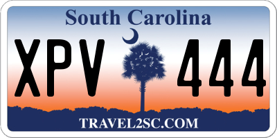 SC license plate XPV444