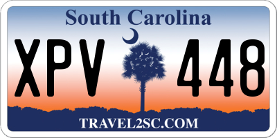 SC license plate XPV448