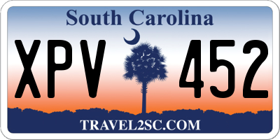 SC license plate XPV452