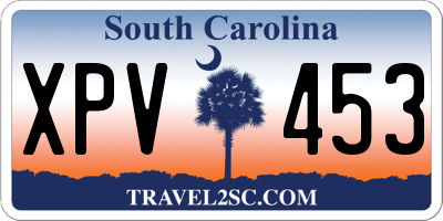 SC license plate XPV453
