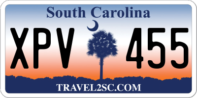 SC license plate XPV455