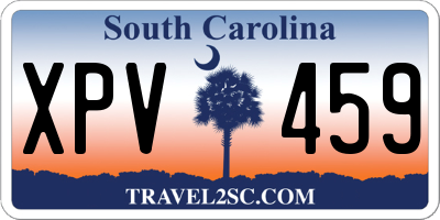 SC license plate XPV459