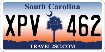 SC license plate XPV462