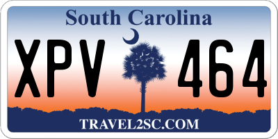 SC license plate XPV464