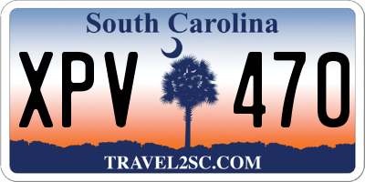 SC license plate XPV470