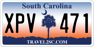 SC license plate XPV471