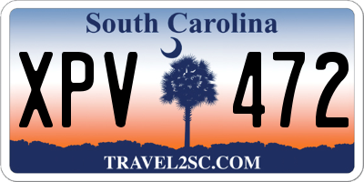 SC license plate XPV472