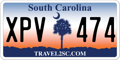 SC license plate XPV474