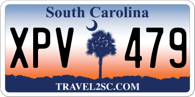 SC license plate XPV479