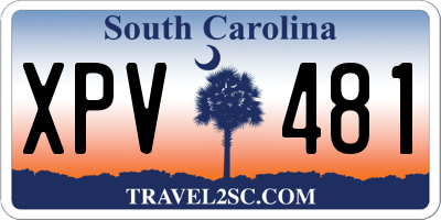 SC license plate XPV481