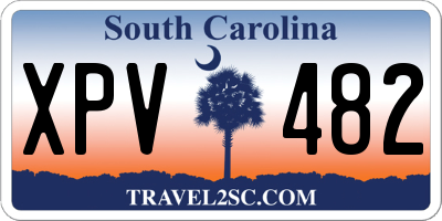 SC license plate XPV482